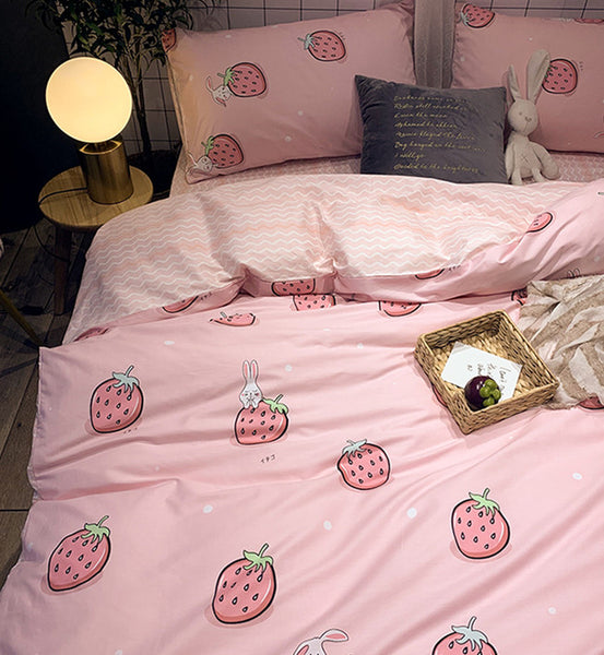Cute Strawberry Bedding Set JK2212