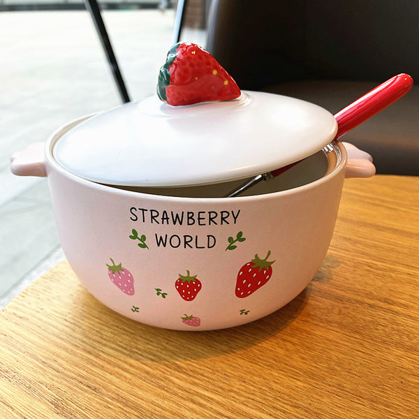 Sweet Strawberry Printed Bowl JK2428