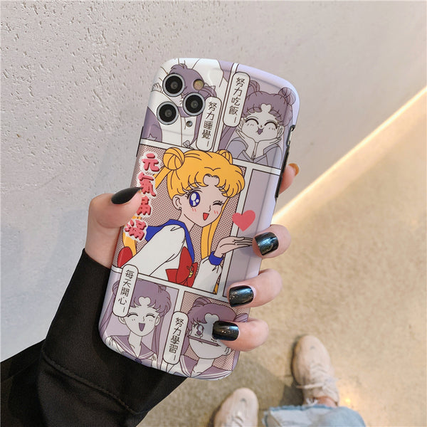 Sailormoon Girl Phone Case for iphone7/7plus/8/8P/X/XS/XR/XS Max/11/11 pro/11 pro max JK2435