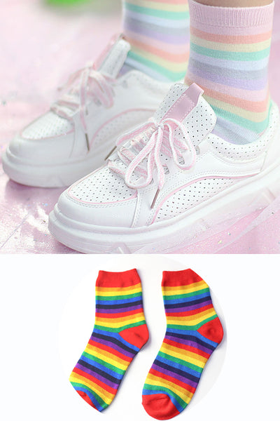 Lovely Rainbow Socks JK1943