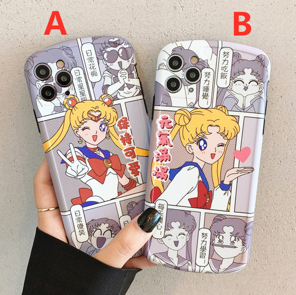 Sailormoon Girl Phone Case for iphone7/7plus/8/8P/X/XS/XR/XS Max/11/11 pro/11 pro max JK2435