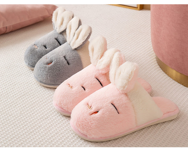 Soft Rabbit Ears Slippers JK3005