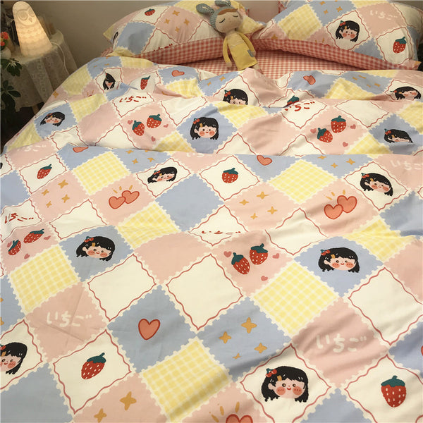 Lovely Strawberry Girl Bedding Set JK2138