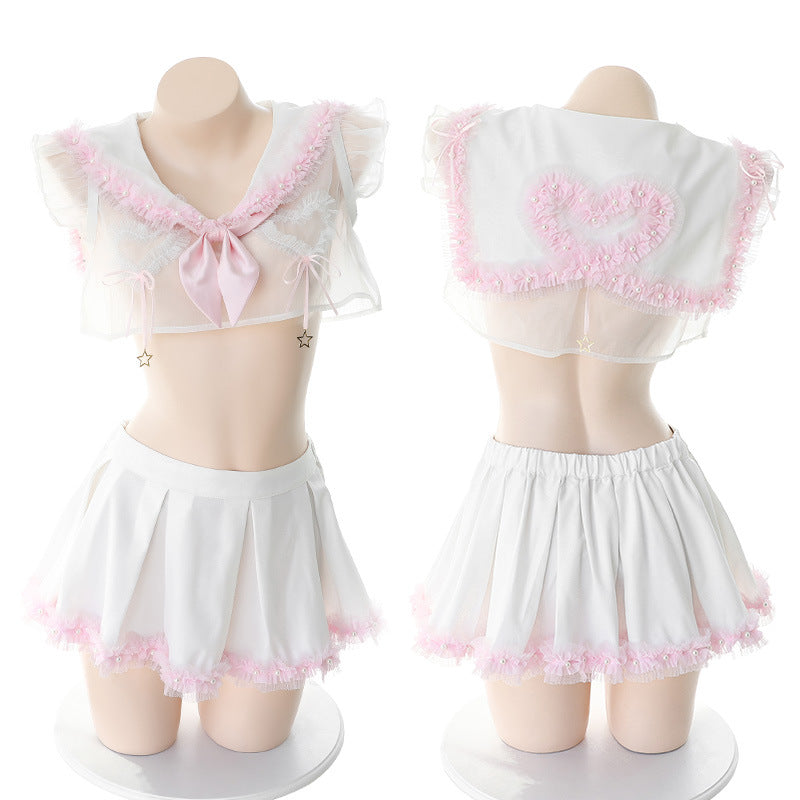 Cute Girls Collar Uniform Set JK2224