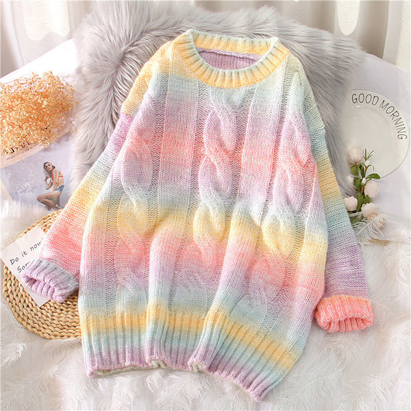 Fashion Rainbow Sweater JK2709