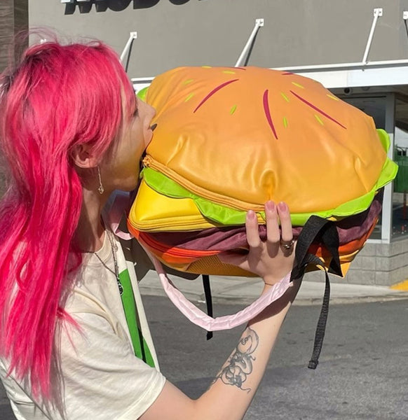 Cute Hamburger Backpack JK3505