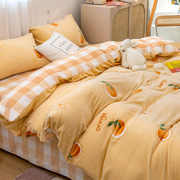 Sweet Orange Bedding Set JK2376