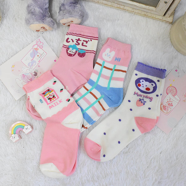 Cute Strawberry Socks JK2416