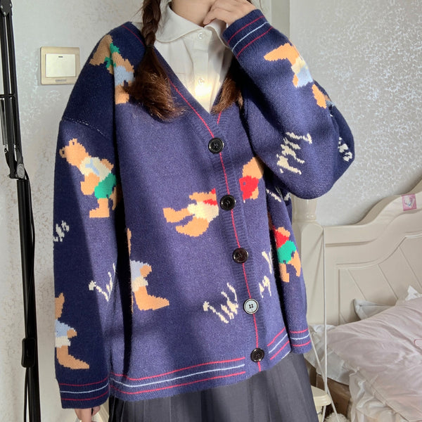 Cute Bear Sweater Coat JK2589