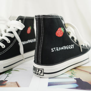 Fashion Strawberry Canvas Shoes JK2207