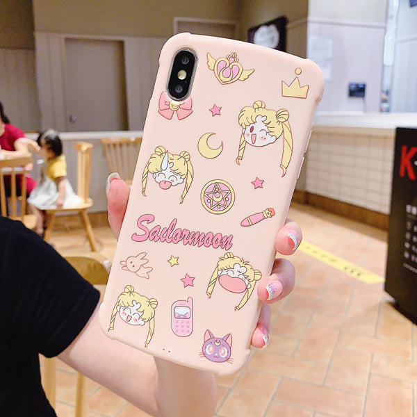 Pink Usagi Phone Case for iphone 6/6s/6plus/7/7plus/8/8P/X/XS/XR/XS Max JK1690