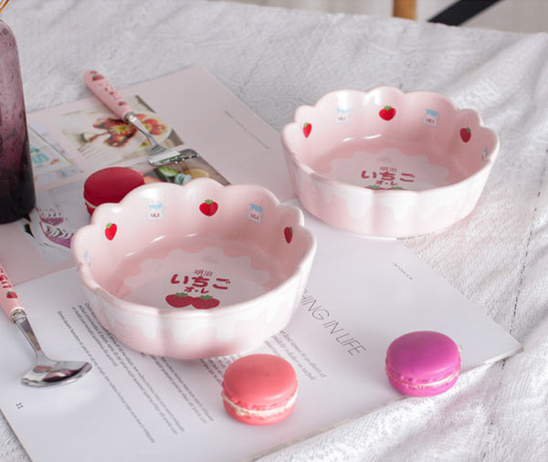 Pink Strawberry Bowl JK2505