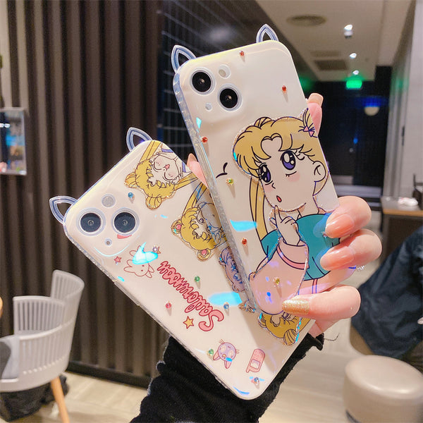 Cartoon Sailormoon Phone Case for iphone7/7plus/8/8P/X/XS/XR/XS Max/11/11 pro/11 pro max/12/12pro/12mini/12pro max/13/13pro/13pro max JK3047