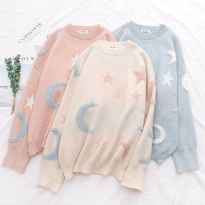 Sweet Moon and Stars Sweater JK1760