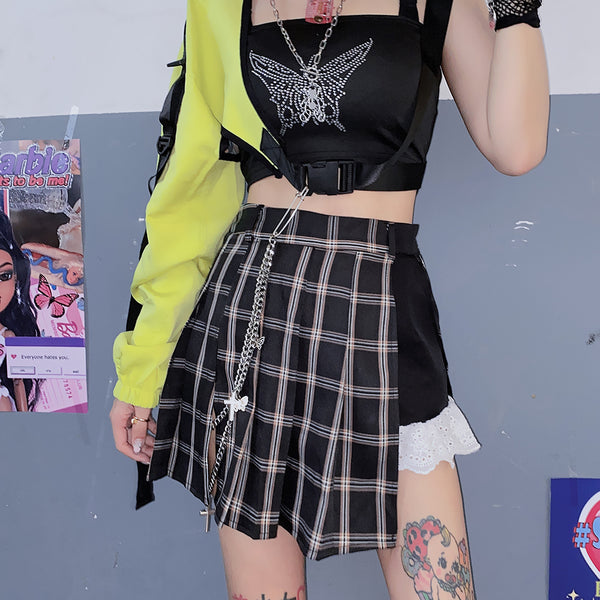 Fashion Girl Plaid Skirt JK2379