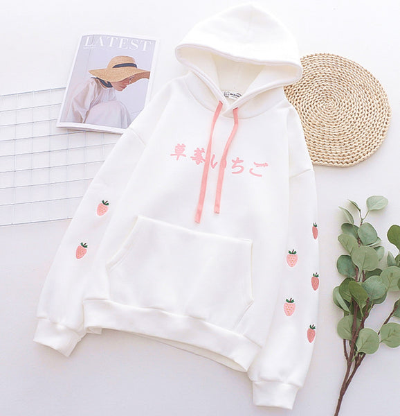 Fashion Strawberry Girl Hoodie JK3297