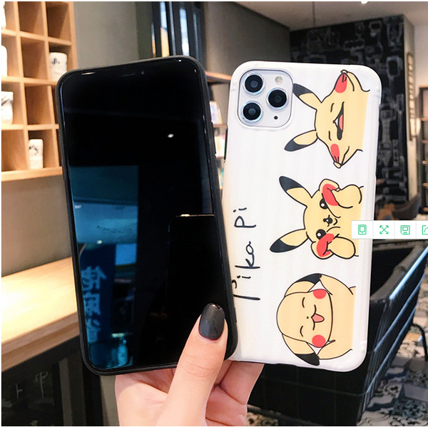 Sweet Pikachu Phone Case for iphone7/7plus/8/8P/X/XS/XR/XS Max/11/11 pro/11 pro max JK1975