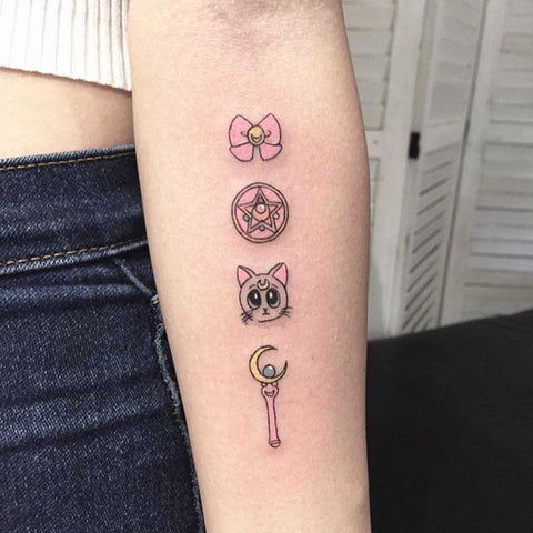 Sailormoon Luna Tattoo Paste Stickers JK1897