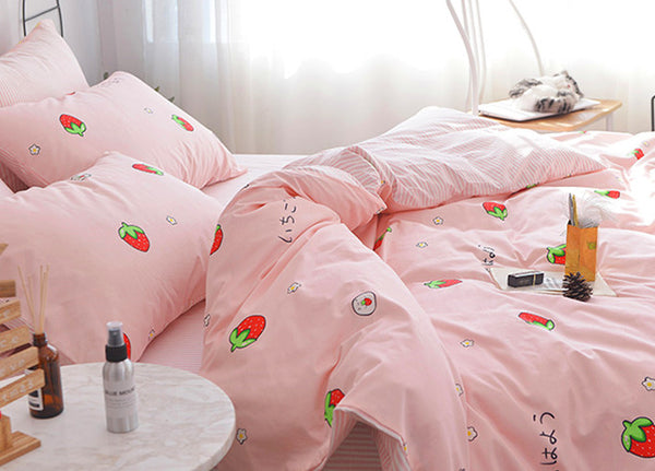 Fashion Strawberry Bedding Set JK1698