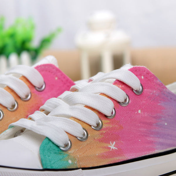 Colorful Rainbow Canvas Shoes JK2243